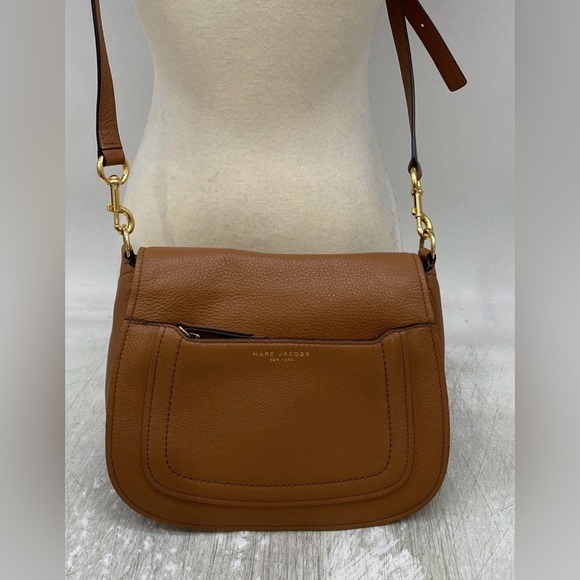 Marc Jacobs Handbags - Marc Jacobs Empire City Cognac Pebbled Leather Crossbody Bag